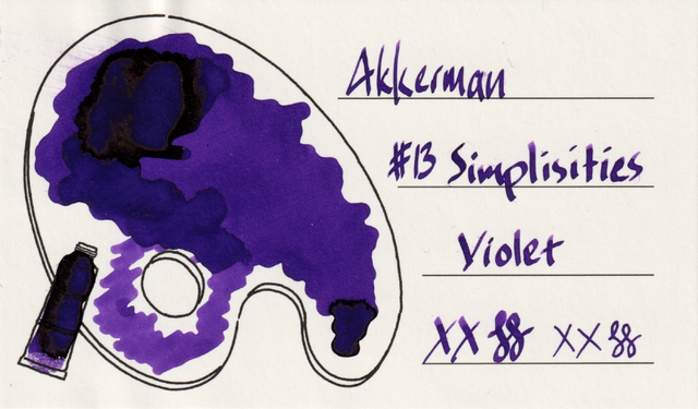 Scan of an ink swatch card made from Iroful paper