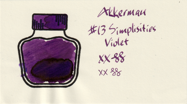 Scan of an ink swatch card made from MD paper