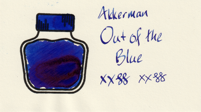 Scan of an ink swatch card made from MD paper