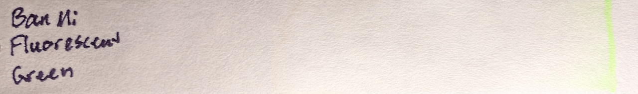 Photo of chromatography paper.