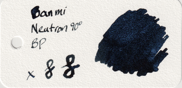 Scan of an ink swatch card made from Col-o-ring paper
