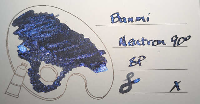 Photo on Iroful paper with mostly blue shimmer showing