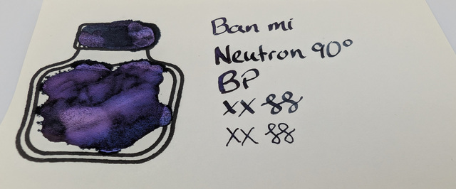 Photo on MD paper with mostly purple shimmer showing