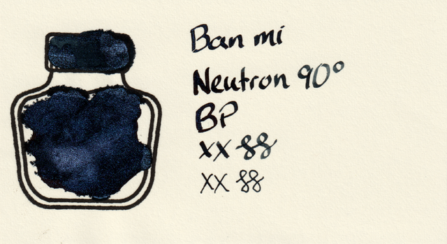 Scan of an ink swatch card made from MD paper