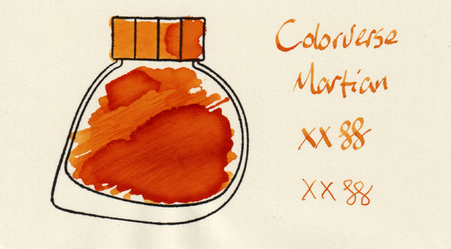 Scan of an ink swatch card made from MD paper
