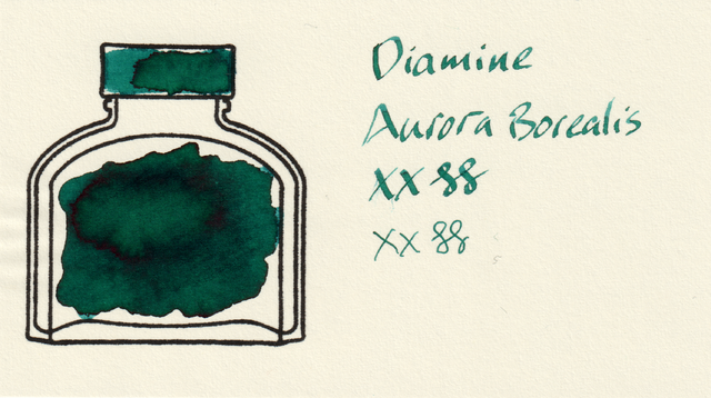 Scan of an ink swatch card made from MD paper