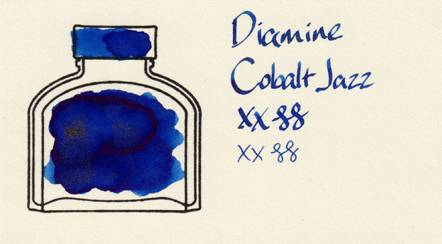 Scan of an ink swatch card made from MD paper