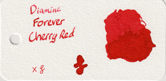 Scan of an ink swatch card made from Col-o-ring paper