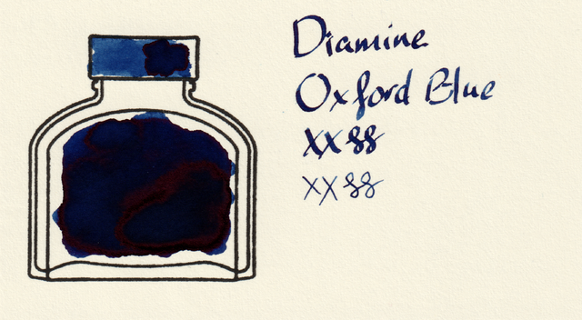 Scan of an ink swatch card made from MD paper