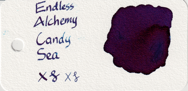 Scan of an ink swatch card made from Col-o-ring paper