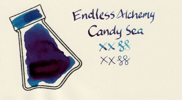 Scan of an ink swatch card made from MD paper