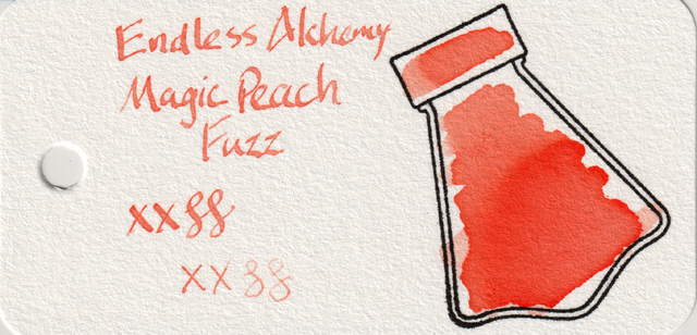 Scan of an ink swatch card made from Col-o-ring paper