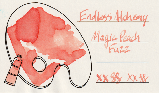Scan of an ink swatch card made from Iroful paper