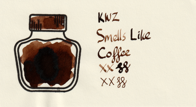 Scan of an ink swatch card made from MD paper