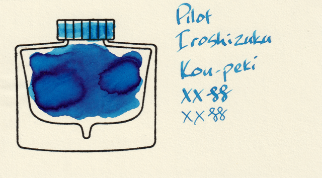 Scan of an ink swatch card made from MD paper