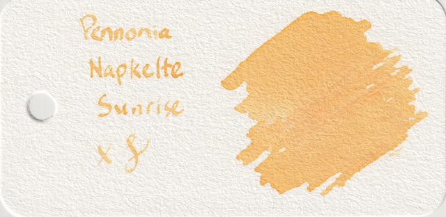 Scan of an ink swatch card made from Col-o-ring paper