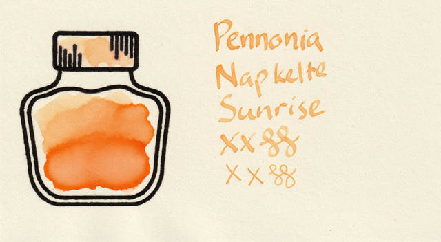 Scan of an ink swatch card made from MD paper