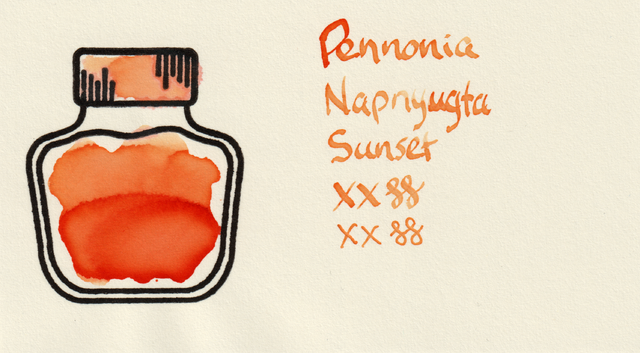 Scan of an ink swatch card made from MD paper