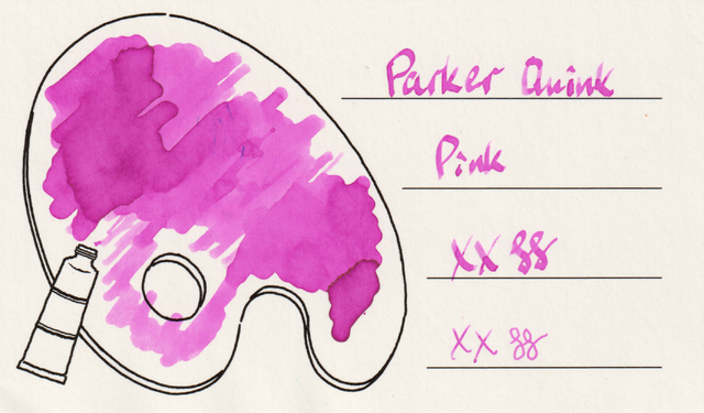 Scan of an ink swatch card made from Iroful paper