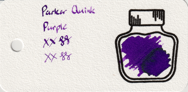 Scan of an ink swatch card made from Col-o-ring paper