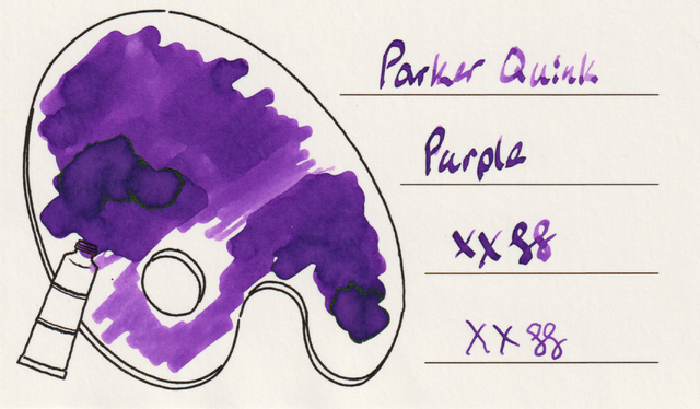 Scan of an ink swatch card made from Iroful paper