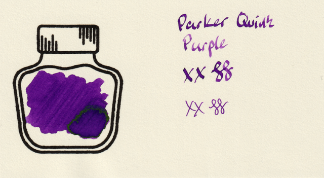 Scan of an ink swatch card made from MD paper