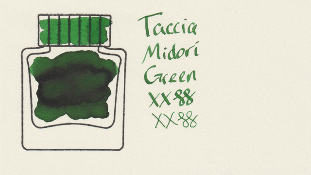 Scan of an ink swatch card made from MD paper
