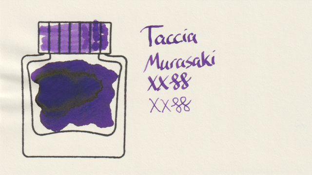 Scan of an ink swatch card made from MD paper