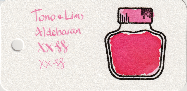 Scan of an ink swatch card made from Col-o-ring paper