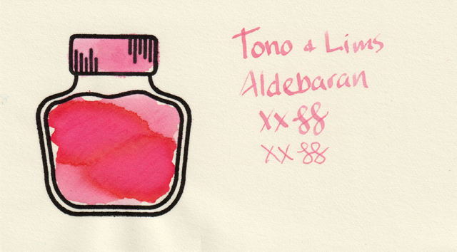 Scan of an ink swatch card made from MD paper