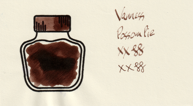 Scan of an ink swatch card made from MD paper
