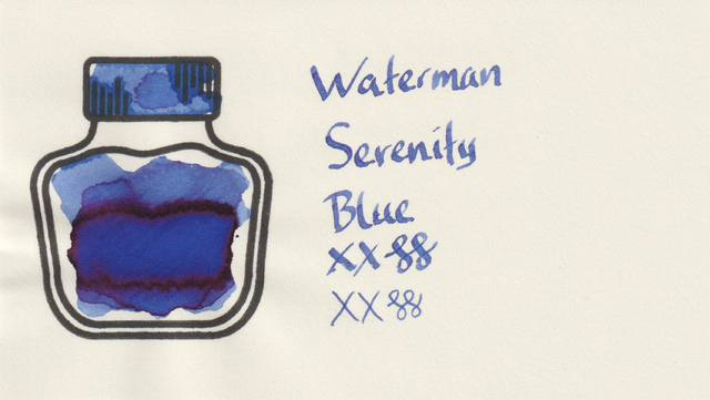 Scan of an ink swatch card made from MD paper